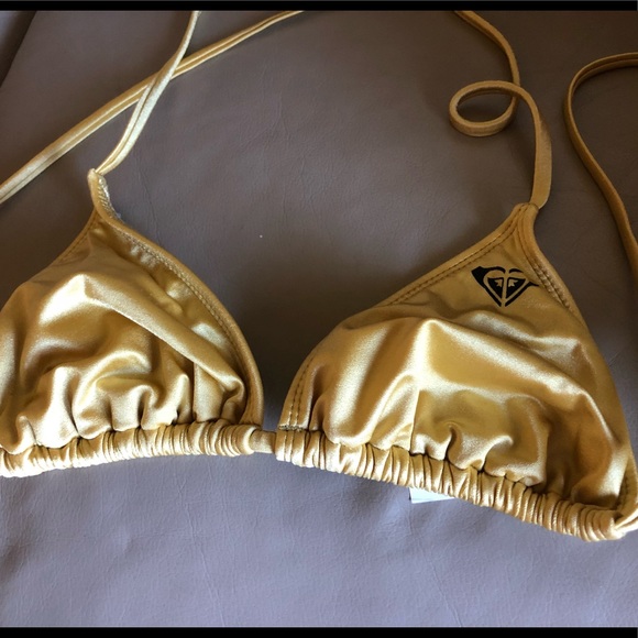 Gold Roxy bikini set - Picture 3 of 4